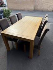 Solid oak dining for sale  BIRMINGHAM