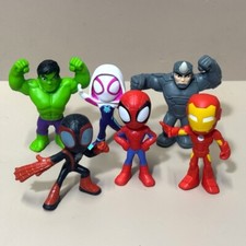Usado, Lote 6 peças 2,5"" Homem-Aranha Rinoceronte Marvel Aranha e Seus Amigos Incríveis Figura Brinquedo comprar usado  Enviando para Brazil