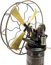 Ventilador de mesa antigo de trabalho a vapor 15" lâminas estilo metal latão vintage, usado comprar usado  Enviando para Brazil
