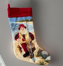 Needlepoint christmas stocking for sale  Chesterfield