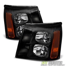 Preto 2002 Cadillac Escalade Faróis Lâmpadas Ajuste Esquerda+Direita: Apenas Tipo Halogênio comprar usado  Enviando para Brazil
