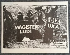 1978 Flyer Magister Ludi the Dix UXA Mabuhay Gardens SF Punk Rock comprar usado  Enviando para Brazil