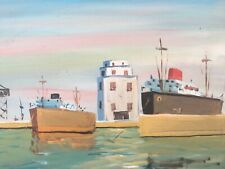 Huile panneau signée d'occasion Huile panneau signée d'occasion  Vannes