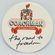 Coachman Caravans Motorhomes Vintage Promo Grande 3" Pin Badge Touring Tourer, usado comprar usado  Enviando para Brazil