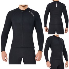 Maiô masculino de neoprene manga longa 2 mm roupa de banho roupa de surf camisa com zíper comprar usado  Enviando para Brazil