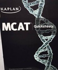 Kaplan mcat quicksheets for sale  Montgomery