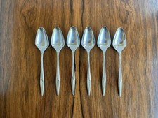 Conjunto de 6 colheres de chá ASTRA International Deluxe meados do século aço inoxidável, usado comprar usado  Enviando para Brazil