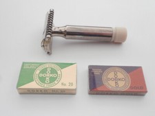 Rasierer DORKO SOLINGEN Vintage Fat Boy Short DE Razor 2 Pc Shaver! comprar usado  Enviando para Brazil