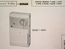 FOTOFATO DE RÁDIO TRANSISTOR PHILCO T-61BK, T-61IV, T-61TE, T-66AQ, T-66CR, T-66IV comprar usado  Enviando para Brazil