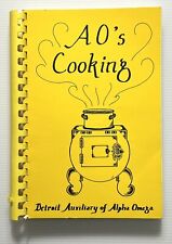 AO's Cooking by Detroit Auxiliary of Alpha Omega Cookbook SB 1981 comprar usado  Enviando para Brazil
