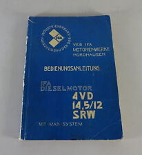 Betriebsanleitung ifa dieselmo gebraucht kaufen  Jever