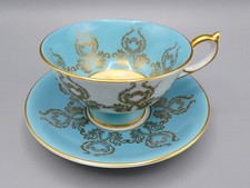 Aynsley turquoise tea for sale  BRIDGEND