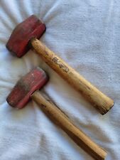 Lot 2 VINTAGE Tools Beveled Sledge Anvil HAMMER Blacksmith 4LBS Japan comprar usado  Enviando para Brazil
