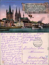 Pocztówka Kolonia Katedra, Kościół, Nadrenia 1917 na sprzedaż  Wysyłka do Poland