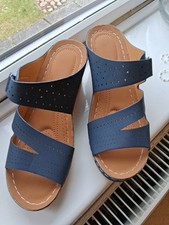 Navy sandals size for sale  DUNSTABLE