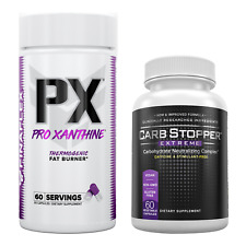 FINAFLEX PX Pro Xanthine + Carb Stopper Extreme termogênico queimador de gordura duplo 120ct, usado comprar usado  Enviando para Brazil