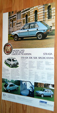 2 - 1980 FIAT STRADA PRIMEIRO VISUAL REVENDEDOR ORIGINAL IMPRESSÃO FOLHA DE ESPECIFICAÇÕES ANÚNCIO 80 comprar usado  Enviando para Brazil