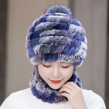 Conjunto de cachecol feminino 2022 aquecedor Rex pele de coelho chapéu Ushanka cossaco esqui inverno bonés comprar usado  Enviando para Brazil
