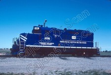 Slide original - OSSX Omnitrax Switching Services GP9 4498 em Pampa, TX. 5/95 comprar usado  Enviando para Brazil