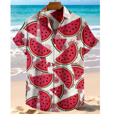 Watermelon print hawaiian for sale  Miami