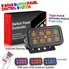 Painel interruptor sem fio Bluetooth 8 gangues sistema de controle de circuito RGB barra de luz LED, usado comprar usado  Enviando para Brazil