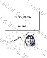 Capa de talão de cheques de vinil personalizada/personalizada Husky 2 comprar usado  Enviando para Brazil