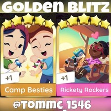 Usado, Camp Besties & Rickety Rockers :- Adesivos Mono_Poly_Go Gold Blitz⚡️(Mais barato) comprar usado  Enviando para Brazil