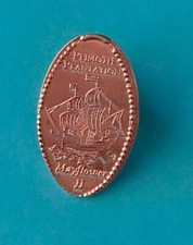 MAYFLOWER II VELEIRO PLYMOUTH PLANTATION MA ALONGADO PRENSADO CENTAVO APOSENTADO comprar usado  Enviando para Brazil