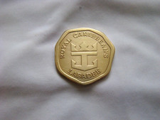 Moeda Royal Carribean's Labadee navio cruzeiro token bronze slot medalha 1,25" vintage, usado comprar usado  Enviando para Brazil