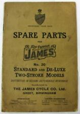 Lista de piezas de repuesto de motocicleta de dos tiempos James Standard & De Luxe c1929 #No.20 segunda mano  Embacar hacia Mexico