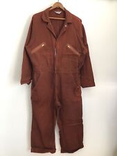 Macacão de trabalho vintage anos 70 Big Bear Berco com zíper peça única uniforme marrom tamanho 42S comprar usado  Enviando para Brazil