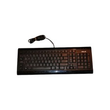 Teclado USB com fio ASUS tamanho completo QWERTY com teclado numérico – PC desktop preto fino comprar usado  Enviando para Brazil