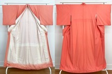Quimono japonês autêntico tradicional vintage, quimono longo de seda laranja claro comprar usado  Enviando para Brazil