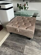 Velvet footstool storage for sale  STOCKPORT
