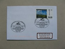 ALEMANHA BRD, capa selo pessoal 2017, energia eólica 90 c, canc. mudanças climáticas  comprar usado  Enviando para Brazil