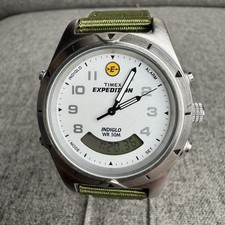 Antigo Relógio Timex Expedition Masculino Indiglo 38mm Tom Prata Nova Bateria comprar usado  Enviando para Brazil