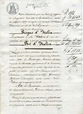 1879 antico atto usato  Cremona