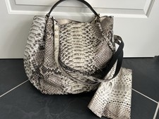Handtasche echtes pythonleder gebraucht kaufen  Seligenstadt