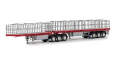 1:50 MaxiTRANS B Double Flat Top -- Prata/Vermelho -- Drake Truck ZT09123 comprar usado  Enviando para Brazil