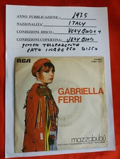 Disco giri gabriella usato  Italia