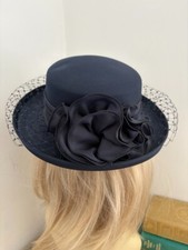 Navy bow hat for sale  ROSSENDALE