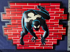 FATO HOMEM-ARANHA PRETO LOJA FRENTE E VERSO PROMOCIONAL EXIBIÇÃO MÓVEL EM RELEVO 3D NOVO 1986, usado comprar usado  Enviando para Brazil