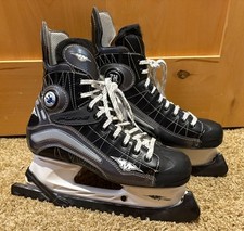 Patins de hóquei no gelo sênior Mission Pure S200 masculino tamanho 12E EUR 47 com protetores comprar usado  Enviando para Brazil
