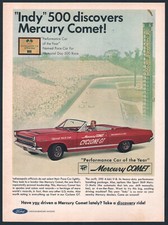 1966 Mercury impresso anúncio vermelho Comet Cyclone GT conversível carro Indy Pace comprar usado  Enviando para Brazil