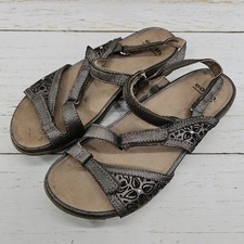 Sandálias femininas Earth Sand Maui couro de estanho 8,5 recorte floral ajuste comprar usado  Enviando para Brazil
