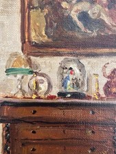 Pintura Interior Antiga Sala de Estar Cômoda Seguidor Paul Hugues/ comprar usado  Enviando para Brazil