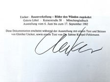 Günther uecker raumverkeilung gebraucht kaufen  Krefeld