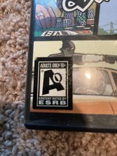 Używany, Grand Theft Auto, San Andreas GTA PS2 tylko dla dorosłych AO,2 naklejki gorąca kawa cib Xbox na sprzedaż  Wysyłka do Poland