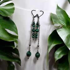 Kolczyki Handmade - Malachit, używany na sprzedaż  PL