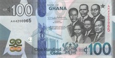 Ghana 100 Cedis 2022 UNC segunda mano  Embacar hacia Mexico
